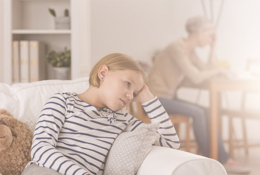 Daughter worrying about sick mother