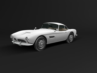 Obraz premium Car isolated on black background