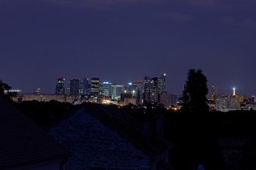 La Défense Paris de nuit