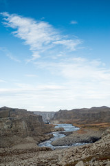 Jökulsá á Fjöllum Schlucht im Norden Islands