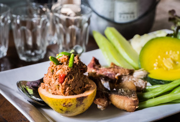 Santol chili sauce with vegetable