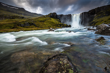 Gufufoss Wasserfall nahe Seydisfjördur in Island