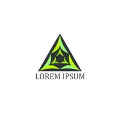 Fototapeta premium Triangle logo design. Vector
