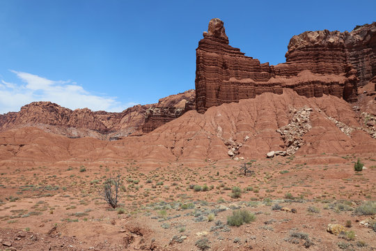 Rock Formation in Capitol Reef National Park. Utah. USA