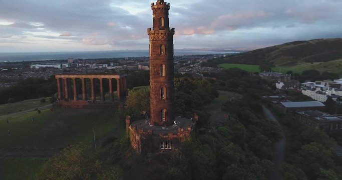 Aerial view of Edinburgh, Scotland 