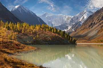 Beautiful autumn landscape, Altai mountains Russia.