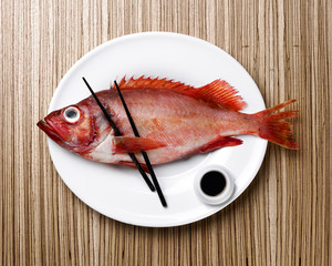Fish on a plate - 167482605