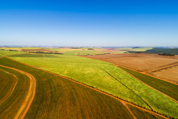 Aerial View of Rural Area in Brazil