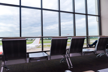 Empty seat in the airport 