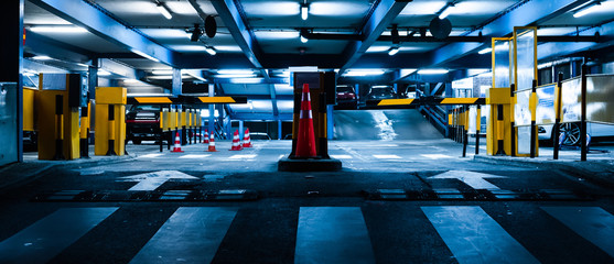 Garage /parking in the night