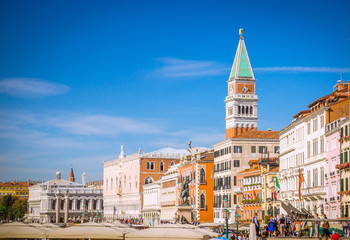 Venice cityscape view on San Marco square, Venice, Veneto, Italy.