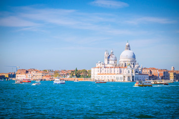 Obraz na płótnie Canvas View on Venice from the sea, Veneto, Italy