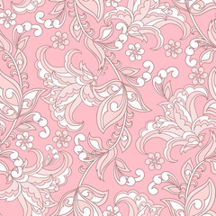 floral seamless pattern. Vintage vector background