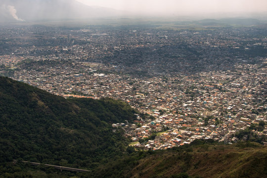 Aerial View of Rio de Janeiro Working Class Areas Bangu, Realengo, Padre Miguel