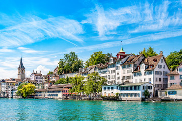 Zürich - Schweiz - Panorama - Stadt - Europa - obrazy, fototapety, plakaty