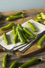 Raw Green Organic Baby Zucchini