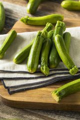 Raw Green Organic Baby Zucchini