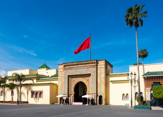 Entrance of the Royal Palace in Rabat