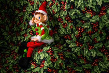Christmas Elf Taking A Break