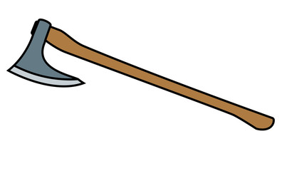 Executioner Axe simple vector illustration