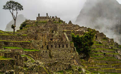 Ruins of machu picchu.