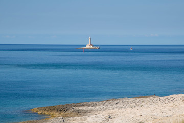 Küsten am Kap Kamenjak, Premantura, Istrien, Kroatien