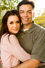 Obraz premium Happy Hispanic Couple