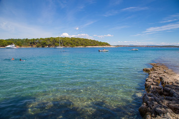 Küsten am Kap Kamenjak, Premantura, Istrien, Kroatien