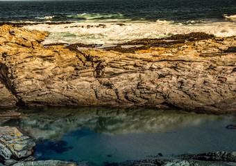 Landscape of part of the Otter Trail at the Indian Ocean