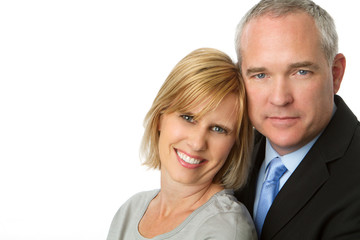 Well dressed mature couple.