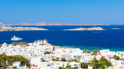 view on Mykonos island, Cyclades, Greece © lukaszimilena