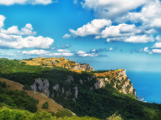 Fototapeta na wymiar Crimea. Mountains, camping.