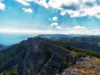 Crimea. Mountains, camping.