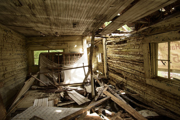 Log cabin ruin, Steinhatchee, Florida