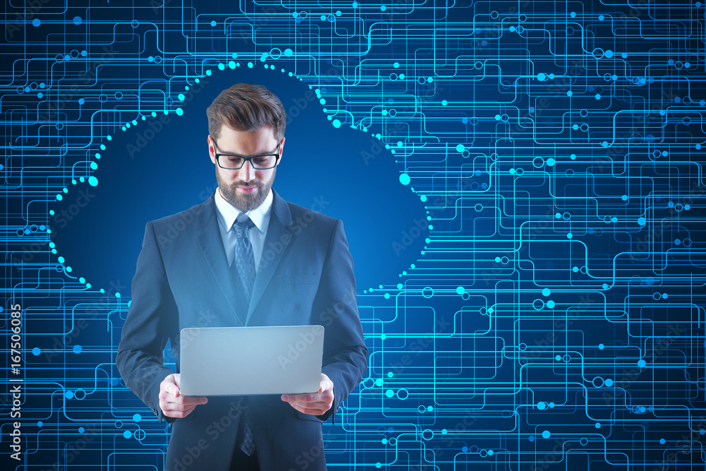 Poster cloud computing concept