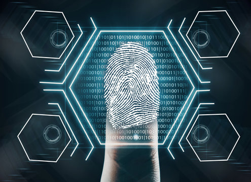 Finger print, innovation concept - Powered by Adobe