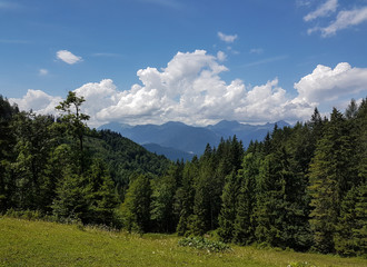 Fototapeta na wymiar A sunny day in the Austrian Alps