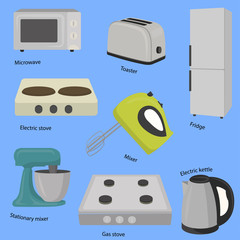 Kitchen and house appliances.