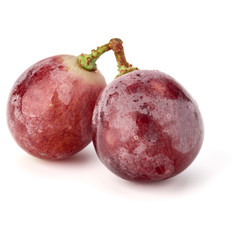 Red grape berry bunch isolated on white background cutout
