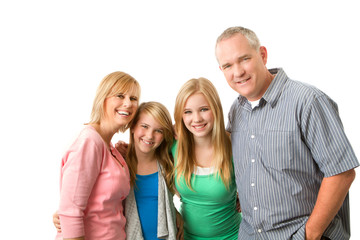 Obraz premium Happy family smiling.