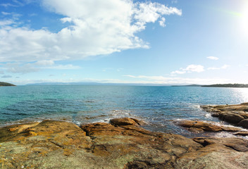 Fototapeta na wymiar A Panorama in Freycinet National Park