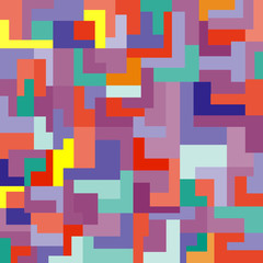 Abstract colorful background with geometric shapes. Bright mosaic. Vector