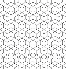 Naklejka premium Abstract geometric background with cubes. Geometrical concept. Vector