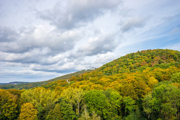 Fototapeta na wymiar Beautiful mountain view in Autumn