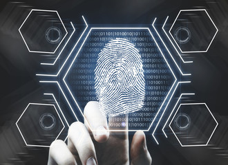Finger print, future concept