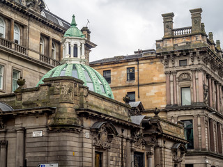 Fototapeta na wymiar Victorian architecture in the heart of old Glasgow. 