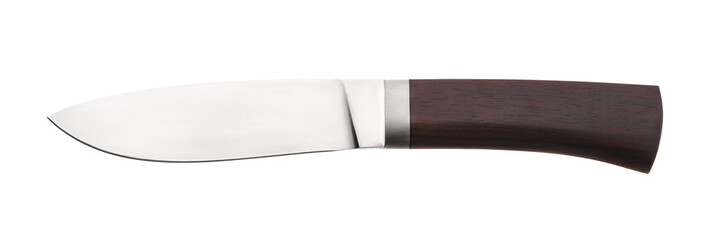 Hunting knife isolated on white