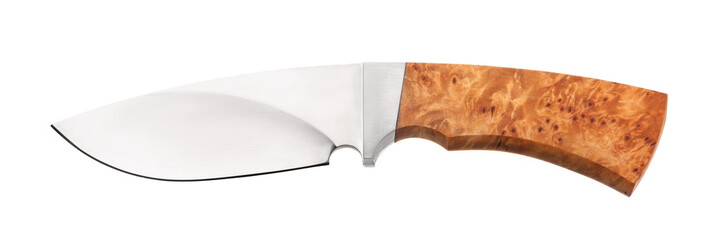 Hunting knife isolated on white