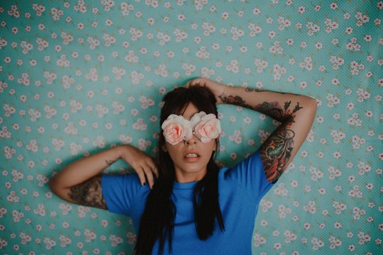 Women Flower Portrait