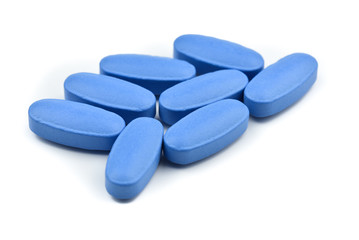 Obraz na płótnie Canvas Viagra Generic blue pills